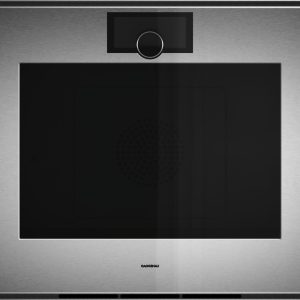 GAGGENAU - Serie Expressive, Stekeovn, 76 x 67 cm, Dørhengsel: Høyre, Edelstål bak røykfarget glass, GO480120