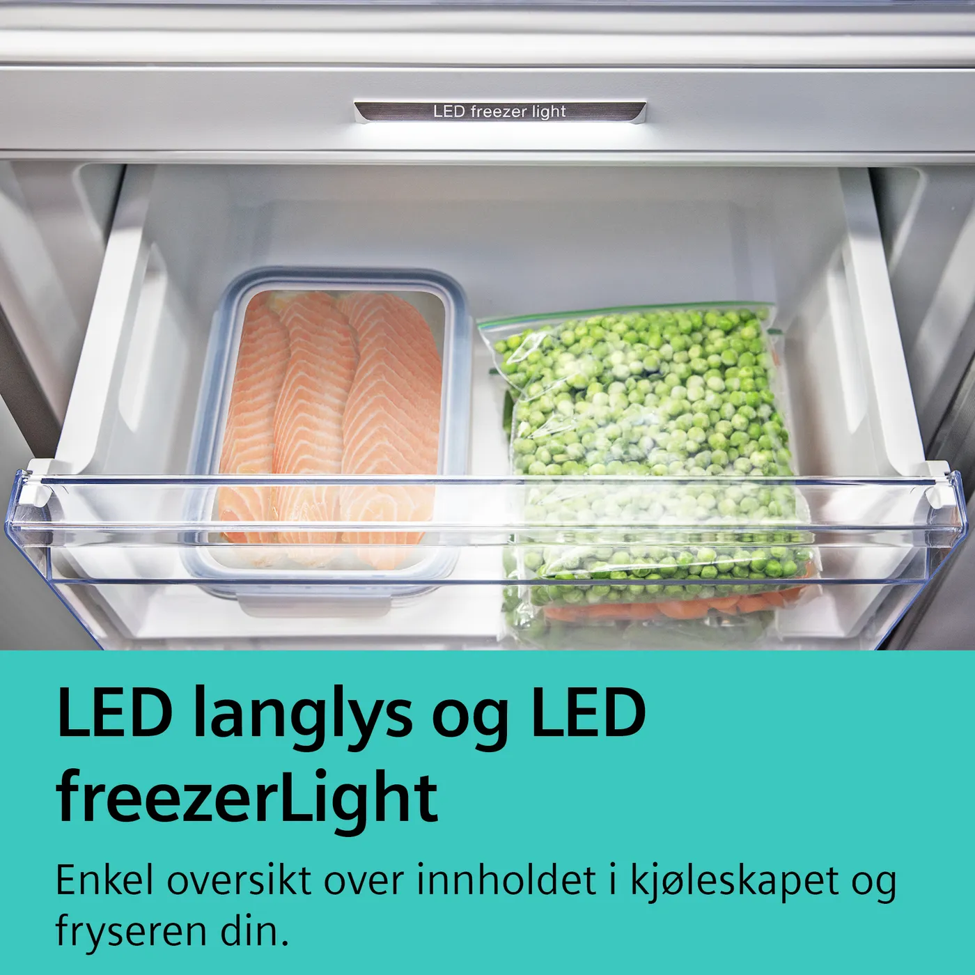 Simens, iQ500 Frittstående kombiskap 203 x 60 cm Børstet stål med anti-fingeravtrykk, KG39NAICT - Bilde 10