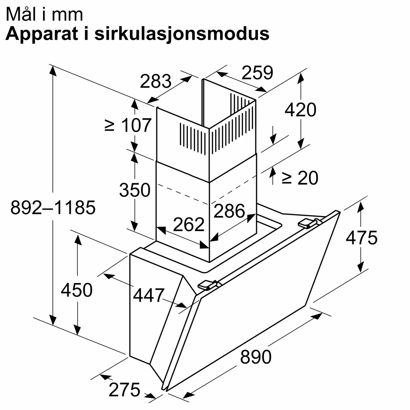 Siemens, iQ700 Veggmontert ventilator 90 cm Klart glass m svart trykk, LC91KLT65 - Bilde 8