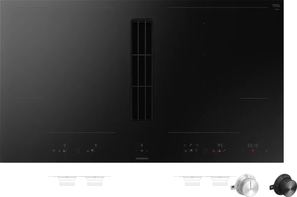 Gaggenau,Serie 400 Fleksinduksjonstopp med integrert ventilasjon 90 cm, CV492105