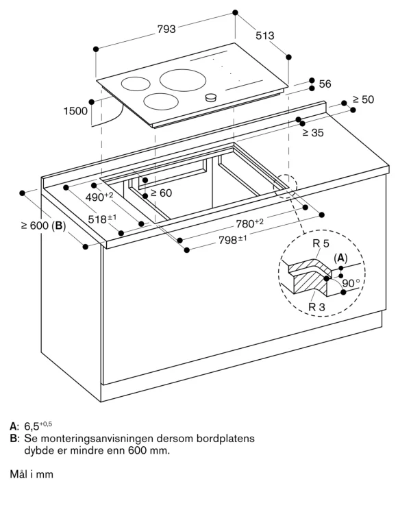 Gaggenau, Serie 200 Induksjonstopp 80 cm, CI283103 - Bilde 3