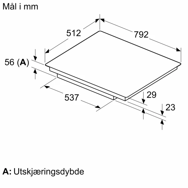 NEFF,N 90 Induksjonstopp 80 cm Innfelt montering, T68PYY4C0 - Bilde 6