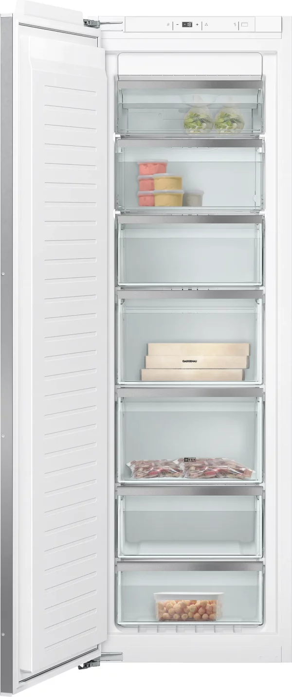 Gaggenau, Serie 200 fryser 177.2 x 55.8 cm Dempet dørstengingssystem/Flathengslet, RF282306