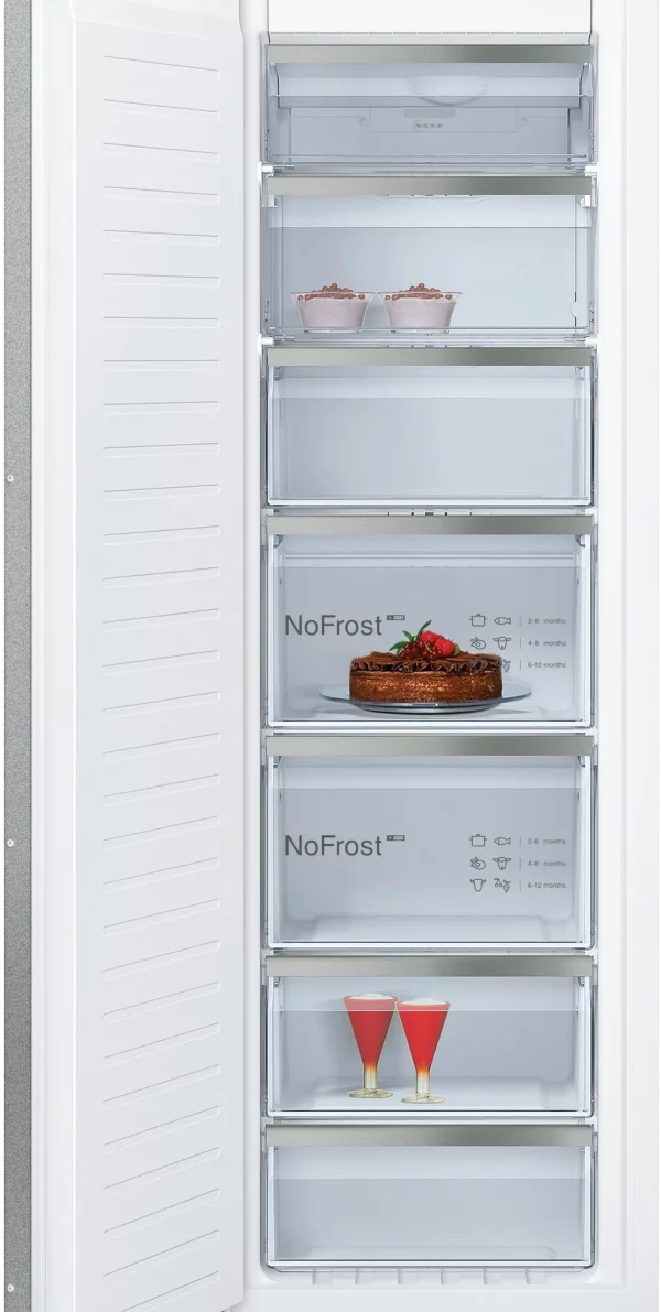 NEFF,N 70 Integrert fryseskap 177.2 x 55.8 cm soft close flathengsel, GI7813CE0 - Bilde 2