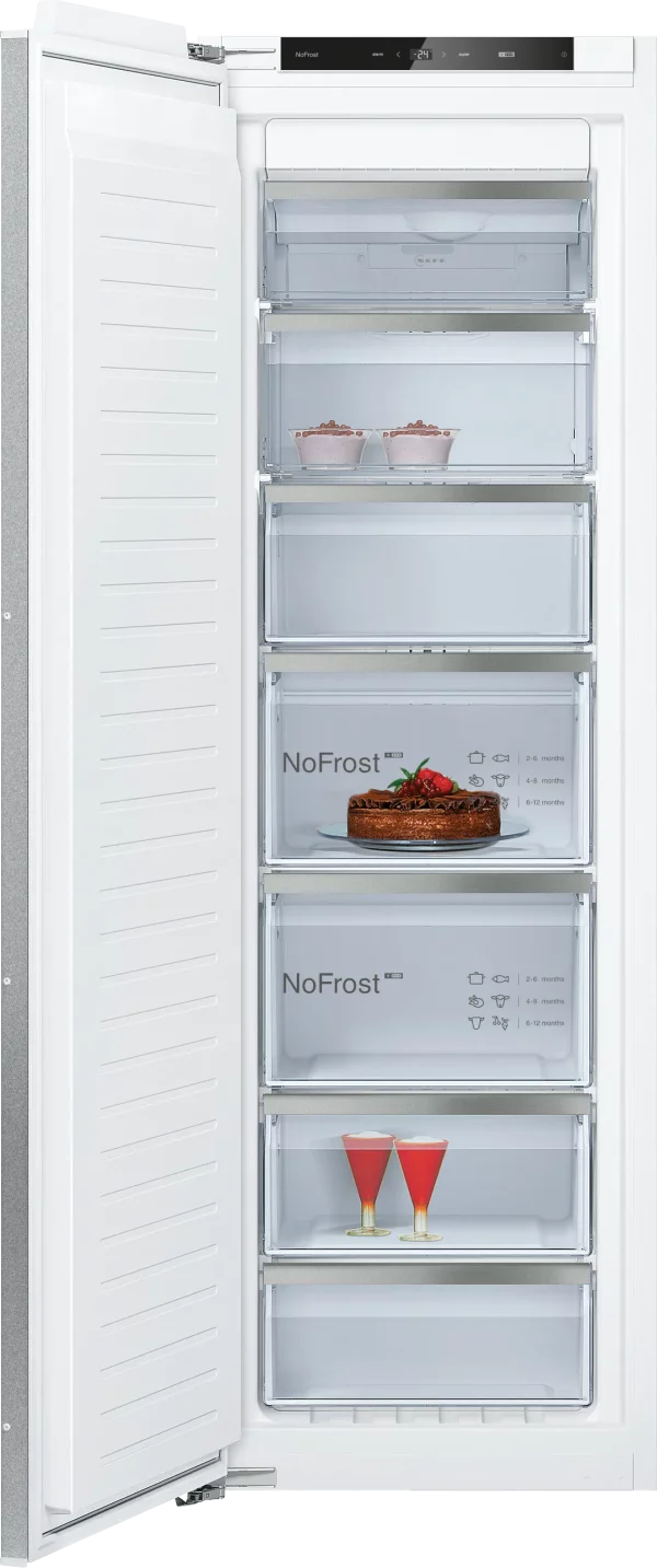 NEFF,N 70 Integrert fryseskap 177.2 x 55.8 cm soft close flathengsel, GI7813CE0
