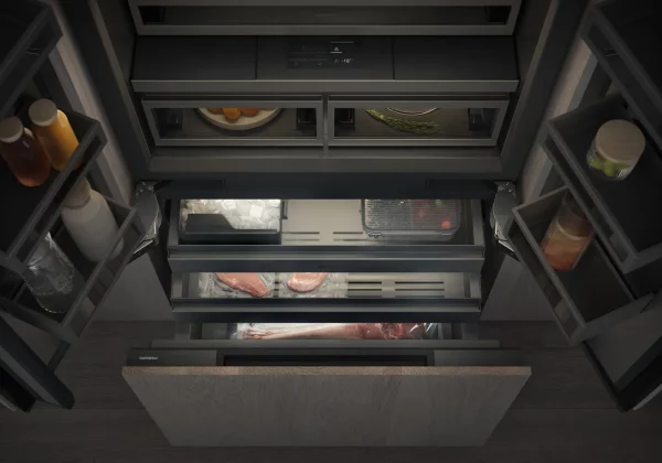 Gaggenau,Vario cooling Ekspressiv serie Kjøl-/frysekombinasjon 212.3 x 89.4 cm Dempet dørstengingssystem/Flathengslet, RVY497190 - Bilde 4