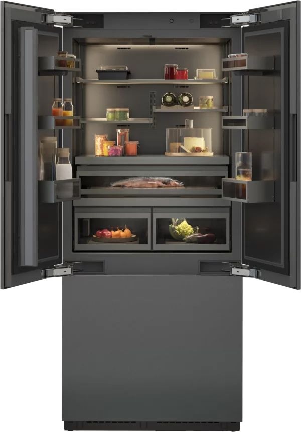 Gaggenau,Vario cooling Ekspressiv serie Kjøl-/frysekombinasjon 212.3 x 89.4 cm Dempet dørstengingssystem/Flathengslet, RVY497190
