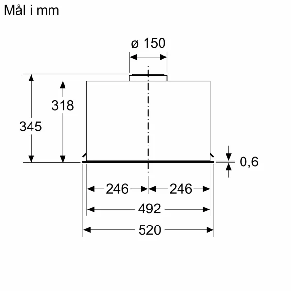 NEFF,N 70 Integrert ventilator 52 cm Edelstål, D54NAC1N0 - Bilde 8