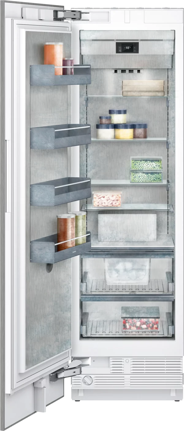 Gaggenau, Serie 400 Vario fryser 212.5 x 45.1 cm Dempet dørstengingssystem/Flathengslet, RF411306