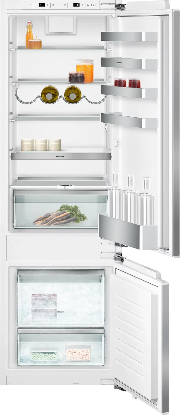Gaggenau, Serie 200 Kjøl-/frysekombinasjon 177.2 x 55.8 cm Dempet dørstengingssystem/Flathengslet, RB280330