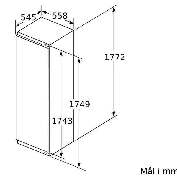 NEFF, N 90 Integrert kjøleskap 177.2 x 55.8 cm soft close flathengsel, KI8815OD0 - Bilde 12