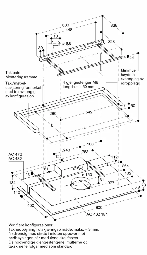 Gaggenau, Serie 400 Takventilasjon 80 cm, AC402181 - Bilde 3