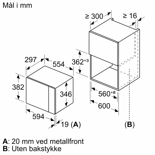 NEFF, N 50 Mikrobølgeovn til innbygging Graphite-Grey, HLAWD23G0 - Bilde 5