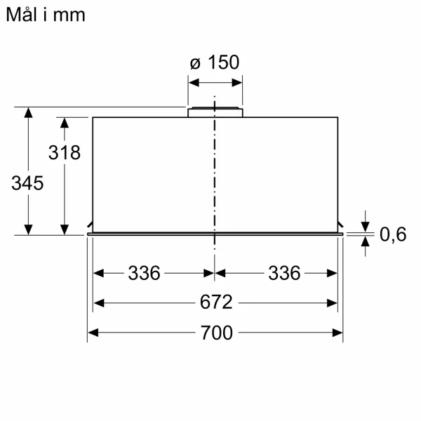 Siemens,iQ500 Integrert ventilator 70 cm Edelstål LB77NAC50 - Bilde 7