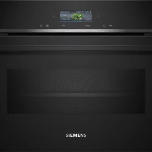 Siemens, iQ700 Kompaktovn med mikrobølge 60 x 45 cm Sort CM724G1B1